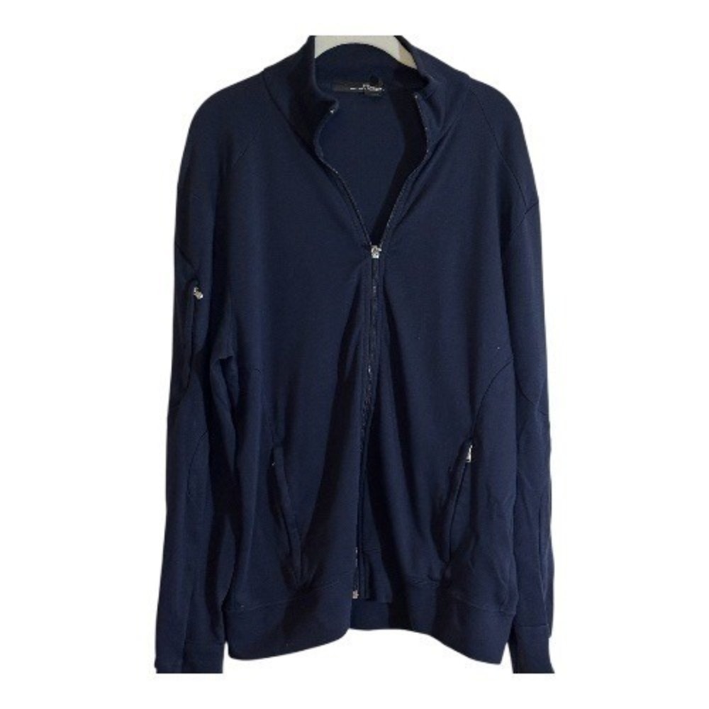 RLX Ralph Lauren Mens Navy Full Zip Up Track Jacket Athletic Casual Size Large
